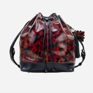 Patricia Nash Melrose Drawstring with Floret Key Fob Rustic Mums